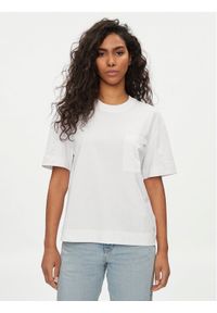 Lee T-Shirt Pocket 112350173 Biały Regular Fit. Kolor: biały. Materiał: bawełna