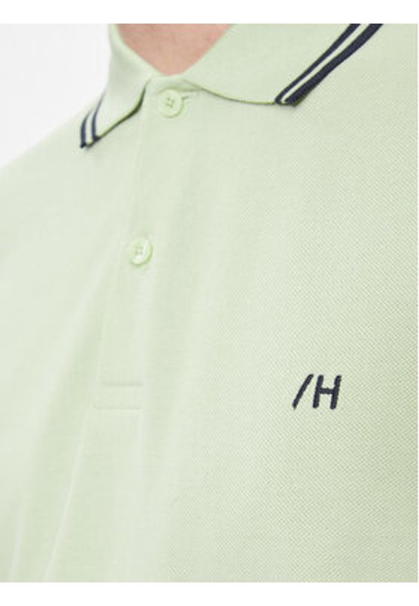 Selected Homme Polo 16087840 Zielony Regular Fit. Typ kołnierza: polo. Kolor: zielony. Materiał: bawełna