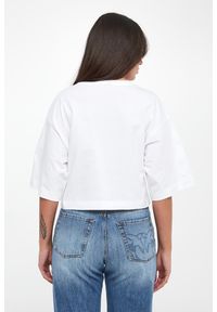 Pinko - T-shirt damski z logo Borghetto PINKO #2