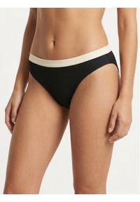 Seafolly Dół od bikini Band Wave 40368-305 Czarny. Kolor: czarny. Materiał: syntetyk #1
