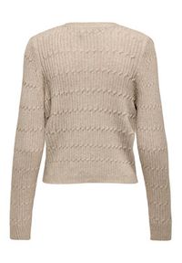 only - ONLY Kardigan Katia 15310902 Brązowy Regular Fit. Kolor: brązowy. Materiał: wiskoza, syntetyk #5