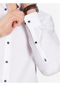 Seidensticker Koszula 01.840810 Biały Shaped Fit. Kolor: biały. Materiał: bawełna