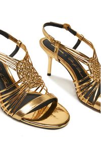 Gino Rossi Sandały SILL-SLT1527-10 Złoty. Kolor: złoty. Materiał: lakier, skóra #3