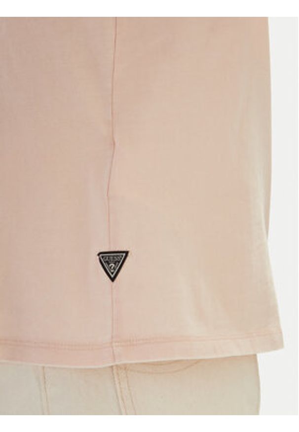 Guess T-Shirt M6GI27 K3249 Różowy Regular Fit. Kolor: różowy. Materiał: bawełna