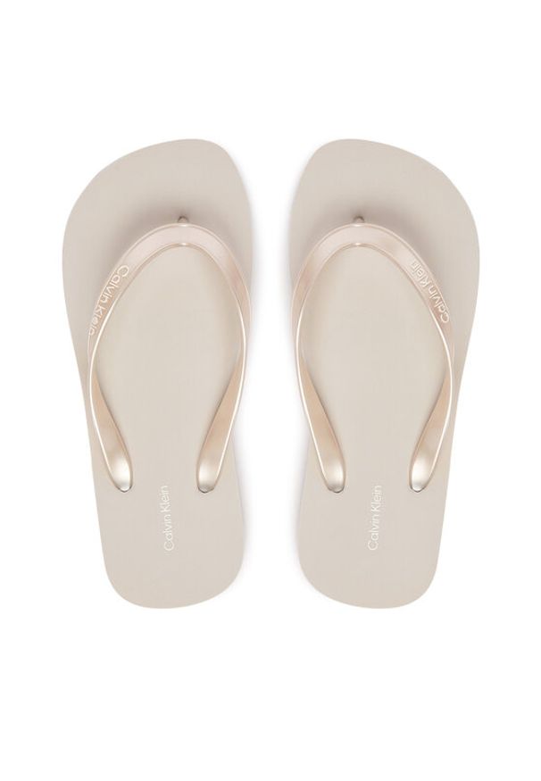 Calvin Klein Japonki Arwa HW0HW02956 Srebrny. Kolor: srebrny. Materiał: syntetyk