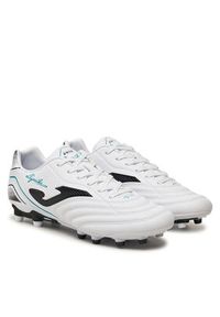 Joma Buty do piłki nożnej Aguila Firm Ground AGUW2402FG Biały. Kolor: biały. Materiał: skóra