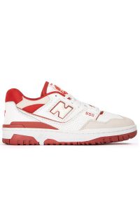 Buty New Balance BB550STF - białe. Okazja: na co dzień. Kolor: biały. Materiał: materiał, syntetyk, skóra, guma. Szerokość cholewki: normalna. Sport: koszykówka