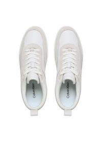 Calvin Klein Sneakersy Low Top Lace Up Lth Mix HM0HM00851 Biały. Kolor: biały. Materiał: skóra #6