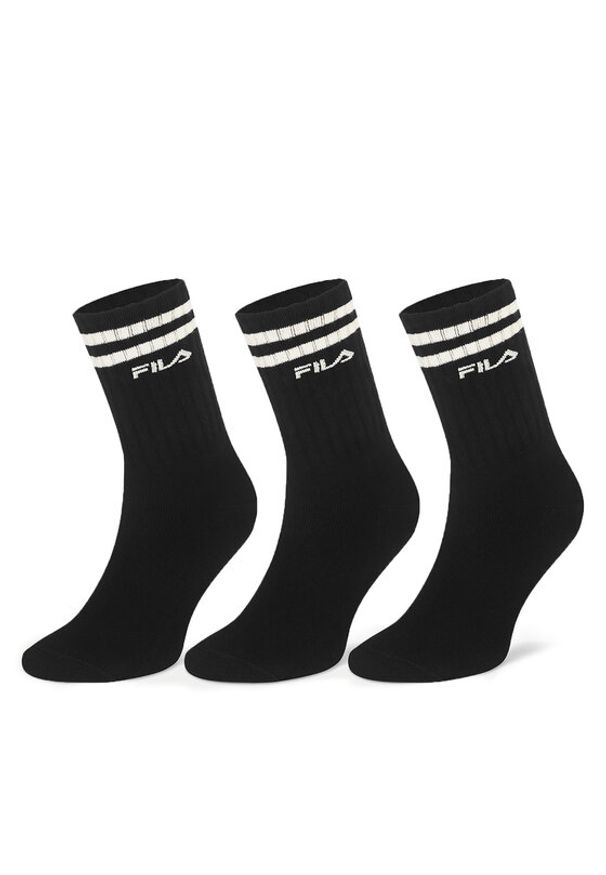 Fila Skarpety długie F5603-AW24 (3-pack) Czarny. Kolor: czarny. Materiał: bawełna