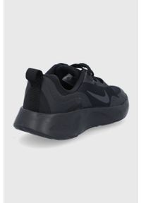 Nike Kids buty dziecięce WearAllDay kolor czarny. Nosek buta: okrągły. Zapięcie: sznurówki. Kolor: czarny. Materiał: guma #2