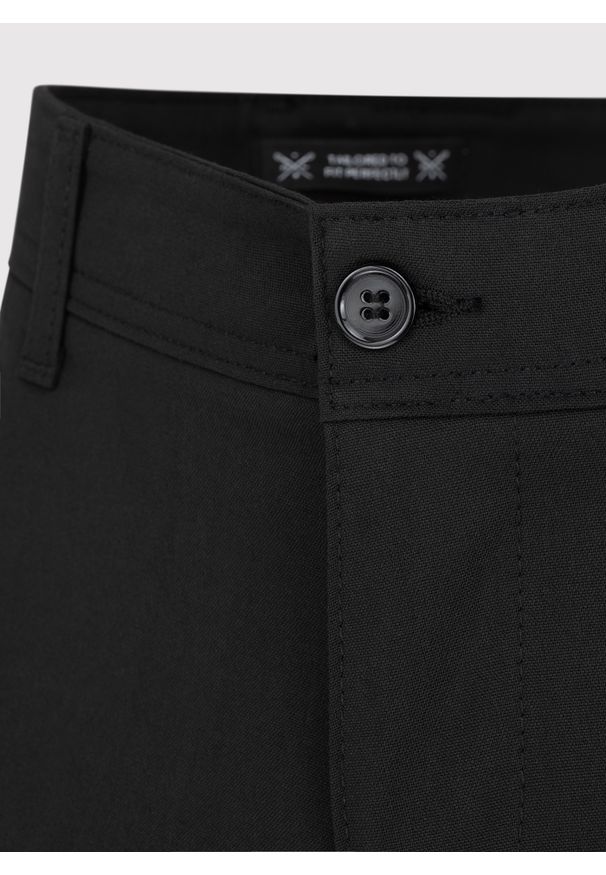 Pako Lorente - PAKO LORENTE – Męskie czarne spodnie. Kolor: czarny. Materiał: poliester, wiskoza, elastan. Wzór: gładki. Sezon: wiosna
