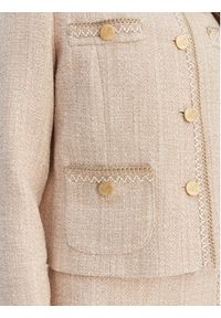 Luisa Spagnoli Marynarka Vasari 542790 Beżowy Regular Fit. Kolor: beżowy. Materiał: bawełna #5