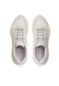 Calvin Klein Sneakersy Flexi Runner Lace Up-Nano Mn Mix HW0HW01581 Écru. Materiał: skóra