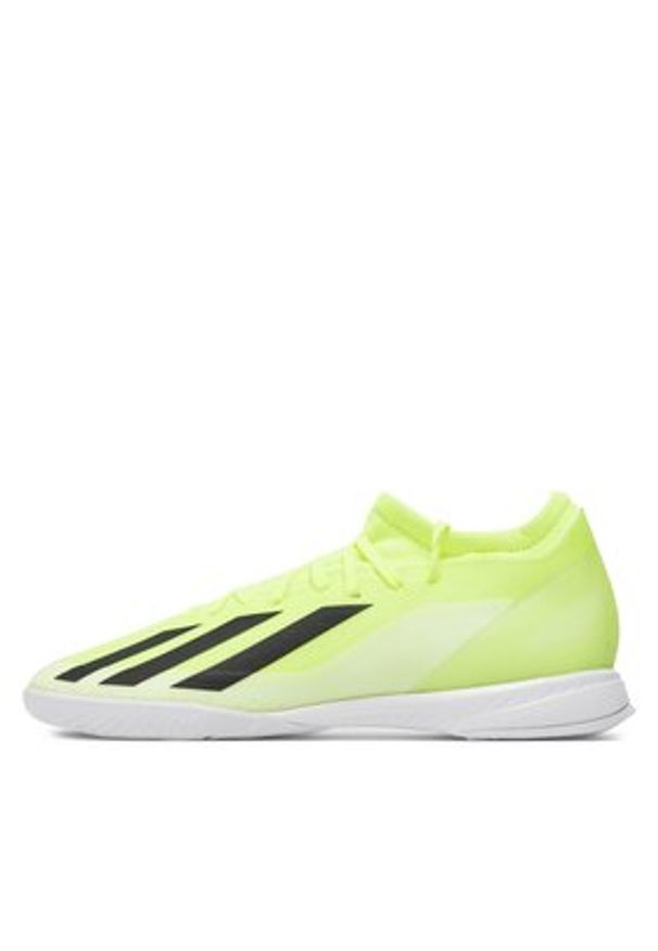 Adidas - adidas Buty do piłki nożnej X Crazyfast League Indoor Boots IF0701 Żółty. Kolor: żółty. Materiał: materiał