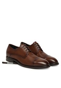 BOSS Półbuty P-Winslow 50549686 Brązowy. Kolor: brązowy. Materiał: skóra