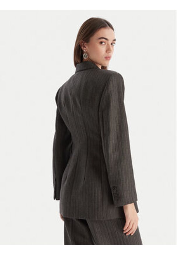 Marella Marynarka Essenza 2523046052 Szary Slim Fit. Kolor: szary. Materiał: wełna