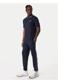 EA7 Emporio Armani Polo 7M001333 AF13739 UB102 Granatowy Regular Fit. Typ kołnierza: polo. Kolor: niebieski. Materiał: wiskoza #3