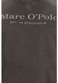 Marc O'Polo - Bluza bawełniana. Okazja: na co dzień. Typ kołnierza: polo. Kolor: szary. Materiał: bawełna. Wzór: gładki. Styl: casual #3