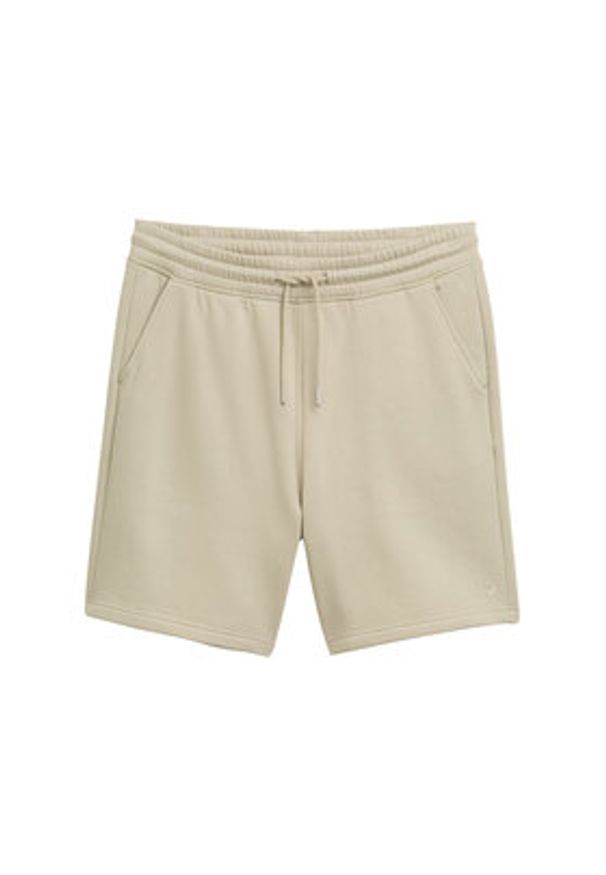 Tom Tailor Denim Szorty sportowe 1045584 Beżowy Regular Fit. Kolor: beżowy. Materiał: bawełna, syntetyk. Styl: sportowy