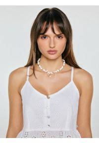 Big-Star - Top damski bawełniany haftowany biały Balbina 100. Kolor: biały. Materiał: bawełna. Długość rękawa: na ramiączkach. Wzór: haft. Sezon: lato. Styl: elegancki #4