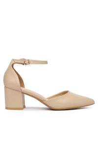 Jenny - JENNY Czółenka CEO-ANGEL WS210702-10 Beżowy. Kolor: beżowy. Materiał: materiał #1