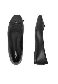 DeeZee Baleriny Z869-1 Czarny. Kolor: czarny. Materiał: skóra