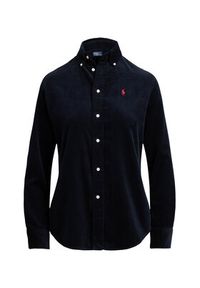 Polo Ralph Lauren Koszula 211971526003 Granatowy Slim Fit. Typ kołnierza: polo. Kolor: niebieski. Materiał: bawełna, sztruks #3