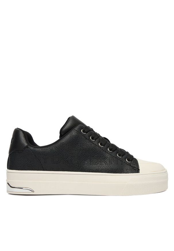 DKNY Trampki York Perf Lace UP K4533691 Czarny. Kolor: czarny. Materiał: skóra