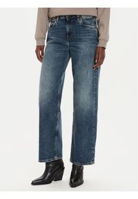 Pepe Jeans Jeansy PL204699 Granatowy Loose Fit. Kolor: niebieski