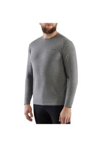 Koszulka longsleeve męska Viking Teres z przędzy bambusowej i wełny Merino. Kolor: szary. Materiał: wełna. Długość rękawa: długi rękaw. Sport: turystyka piesza