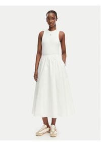 Tommy Jeans Sukienka letnia DW0DW22593 Kremowy Regular Fit. Kolor: kremowy. Materiał: bawełna. Sezon: lato #4
