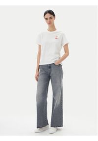 JDY T-Shirt Daisy 15348400 Biały Regular Fit. Kolor: biały. Materiał: bawełna
