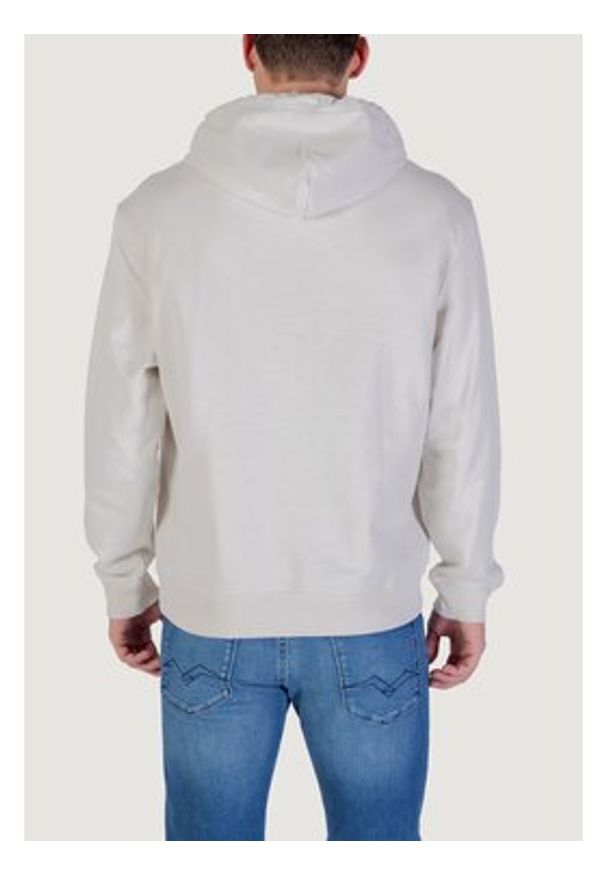 Calvin Klein Jeans Bluza LV04RD243G Beżowy Regular Fit. Kolor: beżowy. Materiał: bawełna