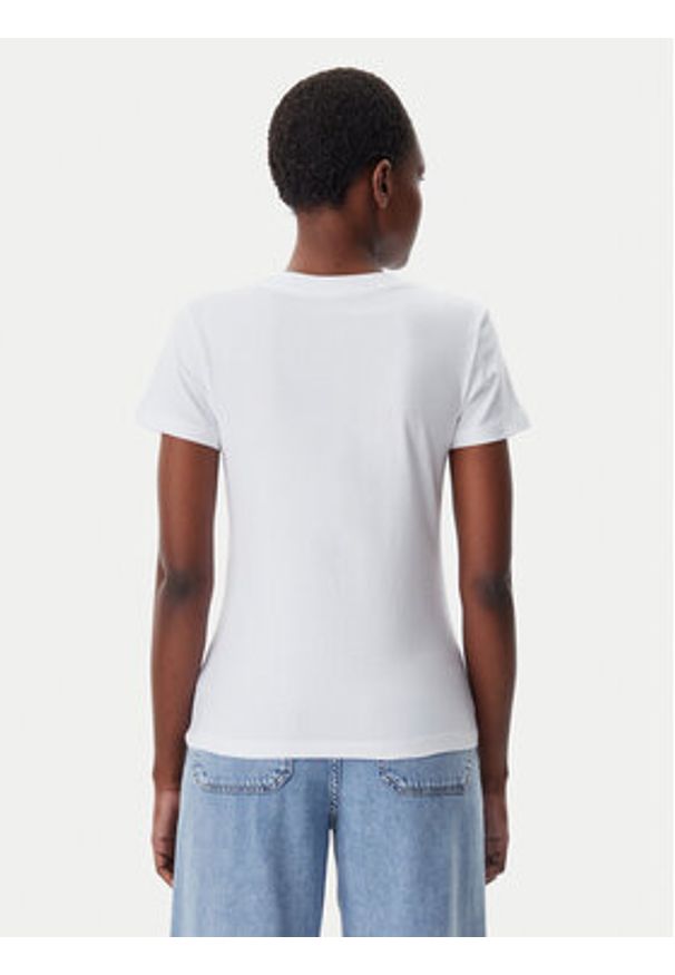 Calvin Klein Jeans T-Shirt Gradient Monologo J20J225252 Biały Slim Fit. Kolor: biały. Materiał: bawełna. Wzór: gradientowy