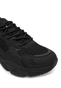 Plein Sport Sneakersy FAES USC0800 STE003N Czarny. Kolor: czarny. Materiał: materiał #2