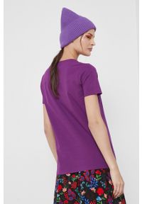 medicine - Medicine - T-shirt Basic. Kolor: fioletowy. Materiał: bawełna, dzianina. Wzór: gładki #3