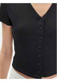 Levi's® Bluzka Monica A7182-0001 Czarny Slim Fit. Kolor: czarny. Materiał: bawełna #2