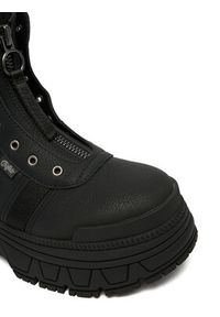 Buffalo Trzewiki Fusion Front Zip 1270130 Czarny. Kolor: czarny. Materiał: skóra #4