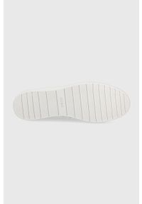 Hugo Buty skórzane Zero 50471315 kolor biały. Nosek buta: okrągły. Zapięcie: sznurówki. Kolor: biały. Materiał: skóra, guma #3