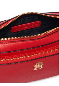 TOMMY HILFIGER - Tommy Hilfiger Torebka Th Daily Camera Bag AW0AW18377 Czerwony. Kolor: czerwony. Materiał: skórzane #4