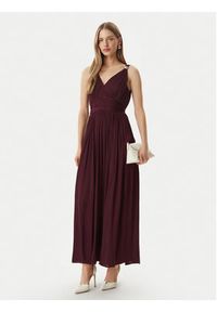 Morgan Sukienka wieczorowa 261-RLOUNA Bordowy Regular Fit. Kolor: czerwony. Materiał: syntetyk. Styl: wizytowy #5