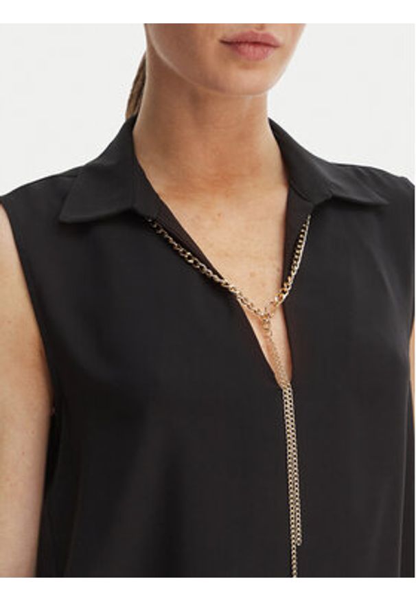 Rinascimento Bluzka CFC0127446003 Czarny Regular Fit. Kolor: czarny. Materiał: syntetyk