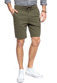 Lee - SPODENKI LEE DRAWSTRING SHORT IVY GREEN L73ULV06. Materiał: materiał