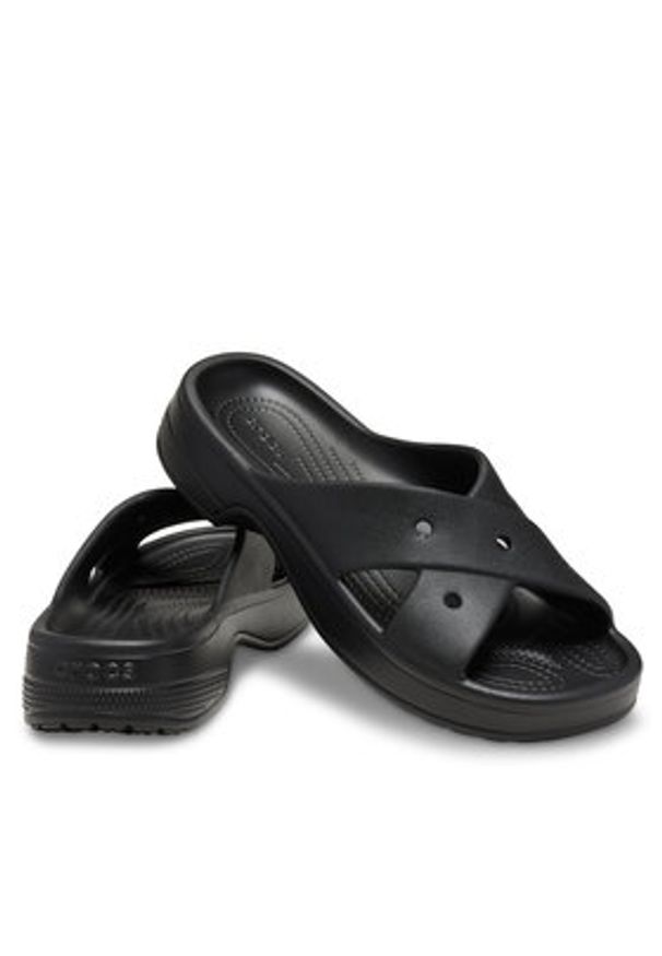 Crocs Klapki Classic Women's Cross Strap 210840 Czarny. Kolor: czarny