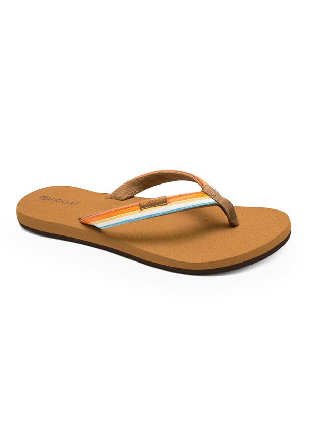 RIPCURL - Japonki damskie Rip Curl Freedom Bloom Open Toe. Nosek buta: otwarty. Kolor: pomarańczowy. Styl: sportowy