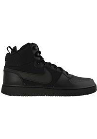 Buty do chodzenia męskie Nike Court Borough Mid Winter. Wysokość cholewki: za kostkę. Zapięcie: sznurówki. Kolor: wielokolorowy, czarny. Materiał: tkanina, materiał, skóra, syntetyk. Szerokość cholewki: normalna. Model: Nike Court. Sport: turystyka piesza