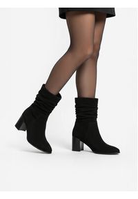 Nine West Botki CEO-JAMILAH-01 Czarny. Kolor: czarny. Materiał: materiał #7