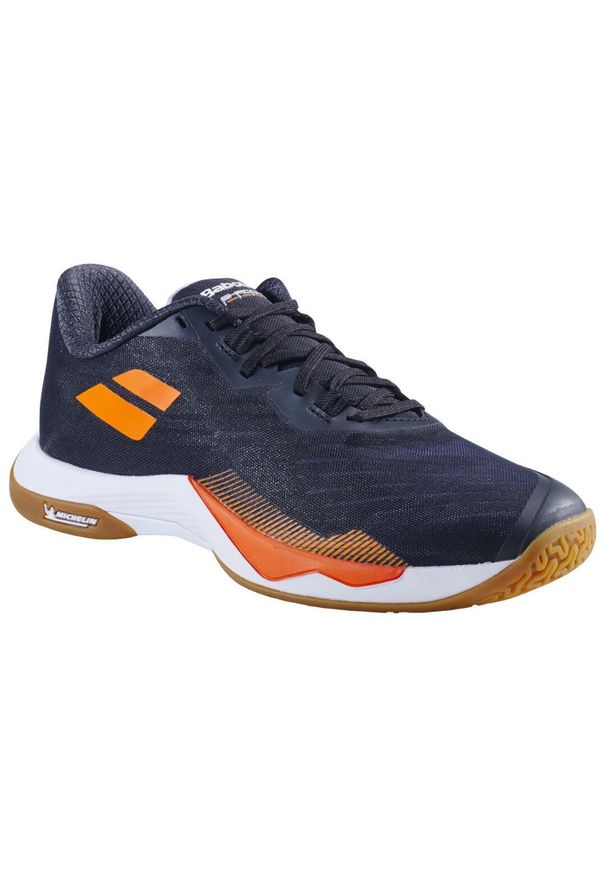 Buty do badmintona męskie Babolat Shadow Tour 5. Kolor: czarny, wielokolorowy, pomarańczowy