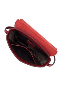 Wittchen - Damska listonoszka ze skóry lizard z okrągłą klamerką. Kolor: czerwony. Wzór: aplikacja, haft. Dodatki: z haftem. Materiał: skórzane. Styl: elegancki #3