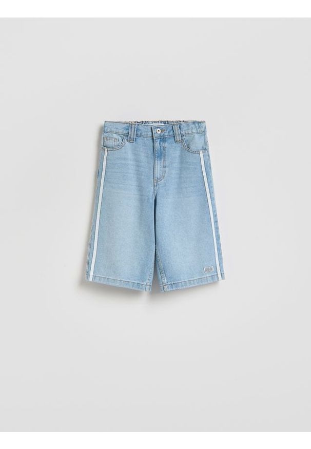 Reserved - Jeansowe szorty - niebieski. Kolor: niebieski. Materiał: jeans